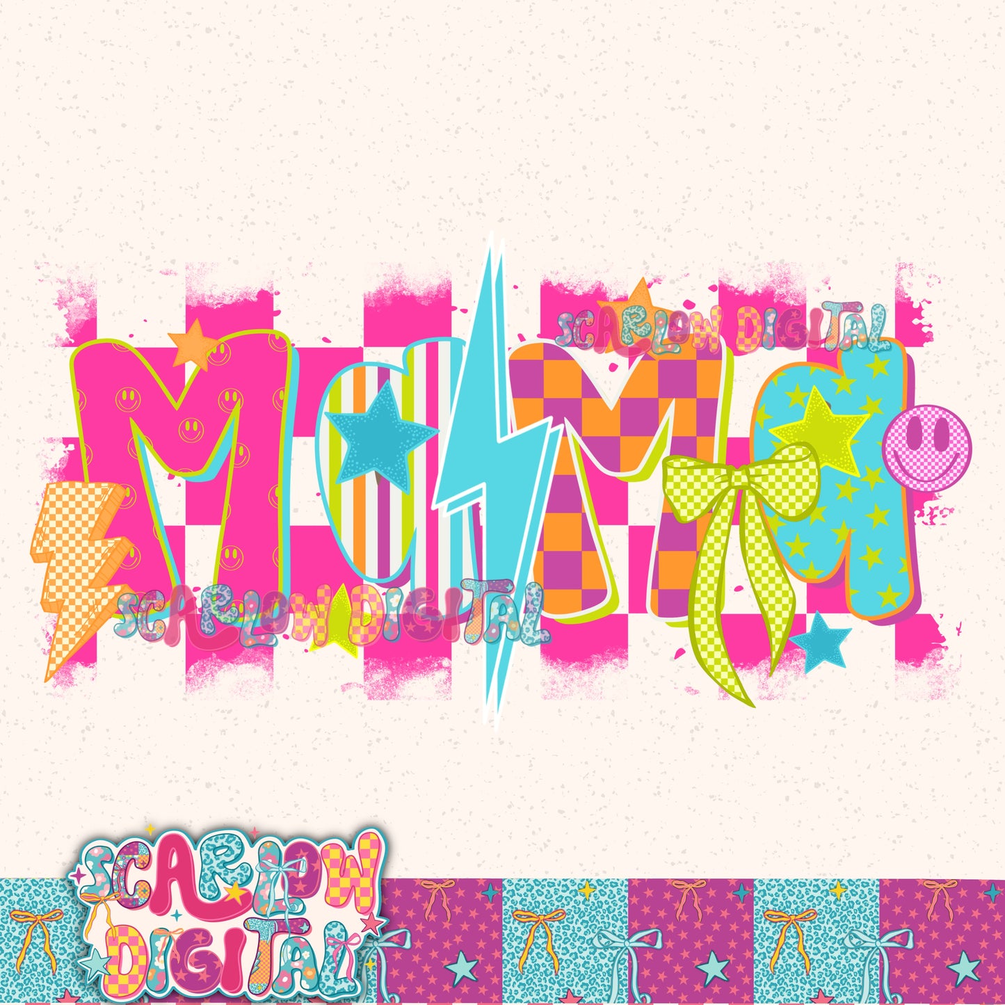 Retro Mama PNG Digital Design