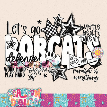 Bobcats PNG Digital Design