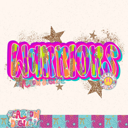 Warriors PNG Digital Design