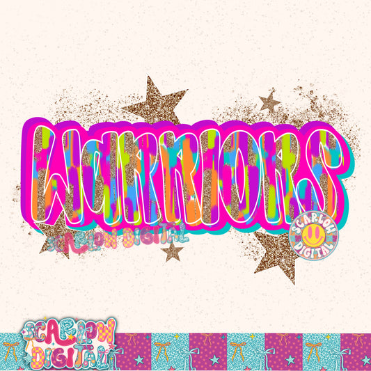 Warriors PNG Digital Design