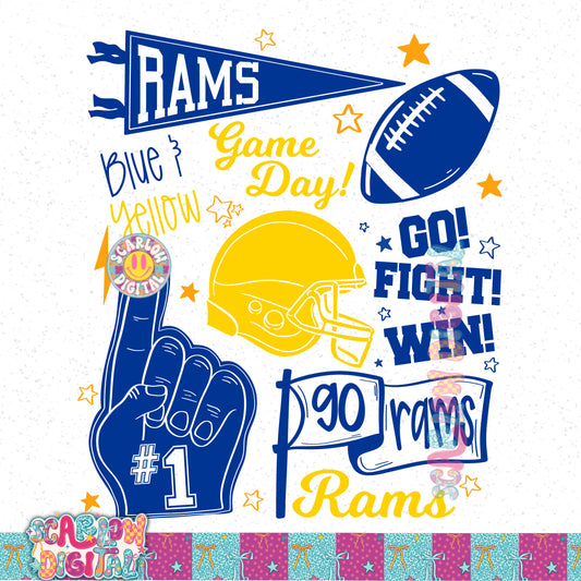 Rams PNG Digital Design - Only available today, 1/26
