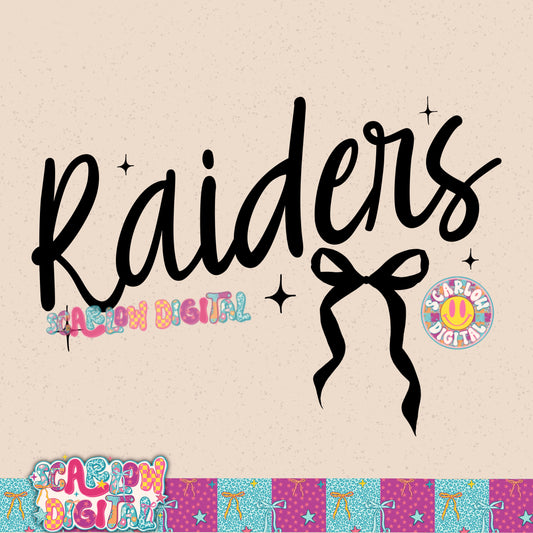 Raiders Bow PNG Digital Design