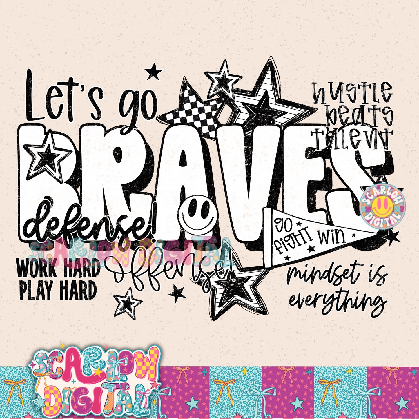 Braves PNG Digital Design