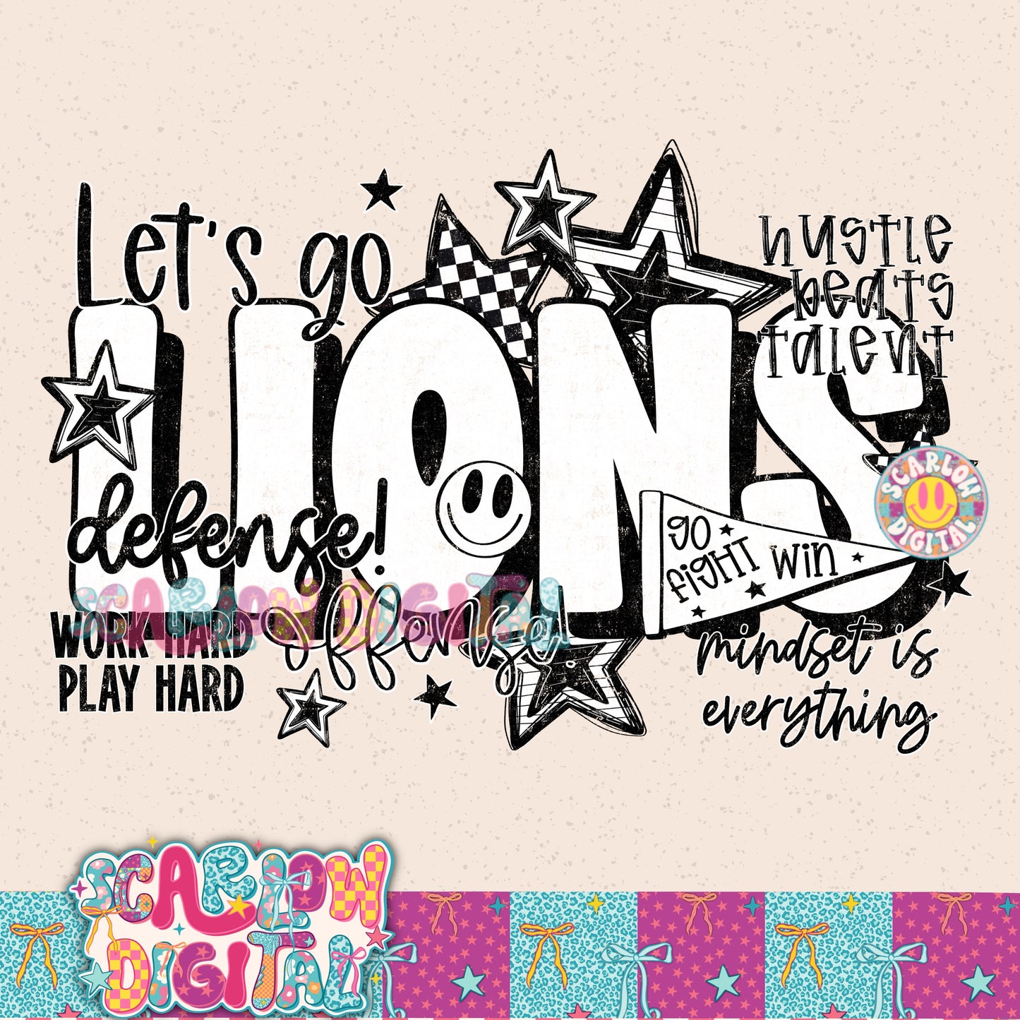 Lions PNG Digital Design