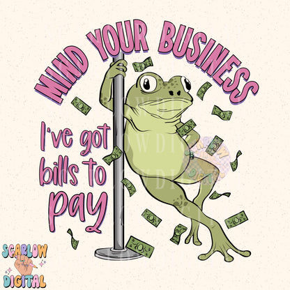 Mind Your Business PNG Digital Design Download