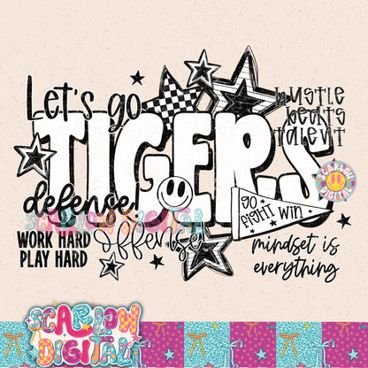 Tigers PNG Digital Design