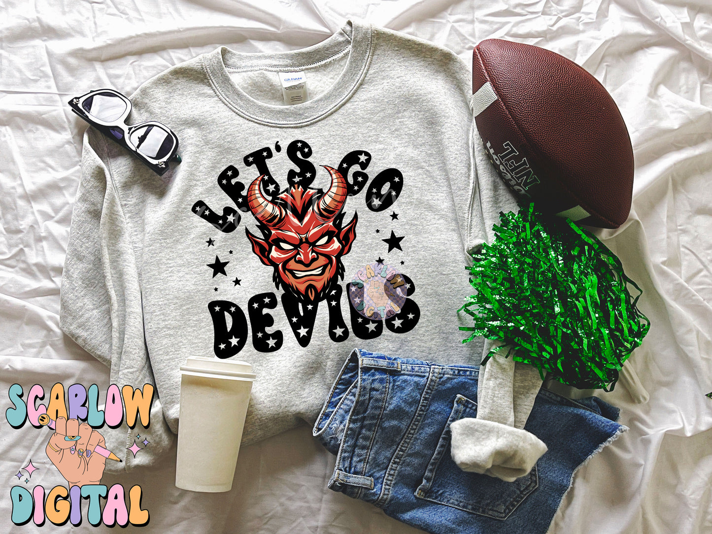 Devils PNG Digital Design Download, sports mascot png, football png, baseball png, retro png, trendy png, sports tshirt design, school png