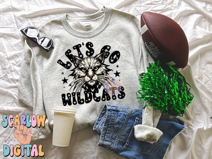 Wildcats PNG Digital Design Download, sports mascot png, football png, baseball png, retro png, trendy png, sports tshirt design, school png