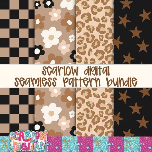 Grunge Seamless Pattern Digital Design Bundle