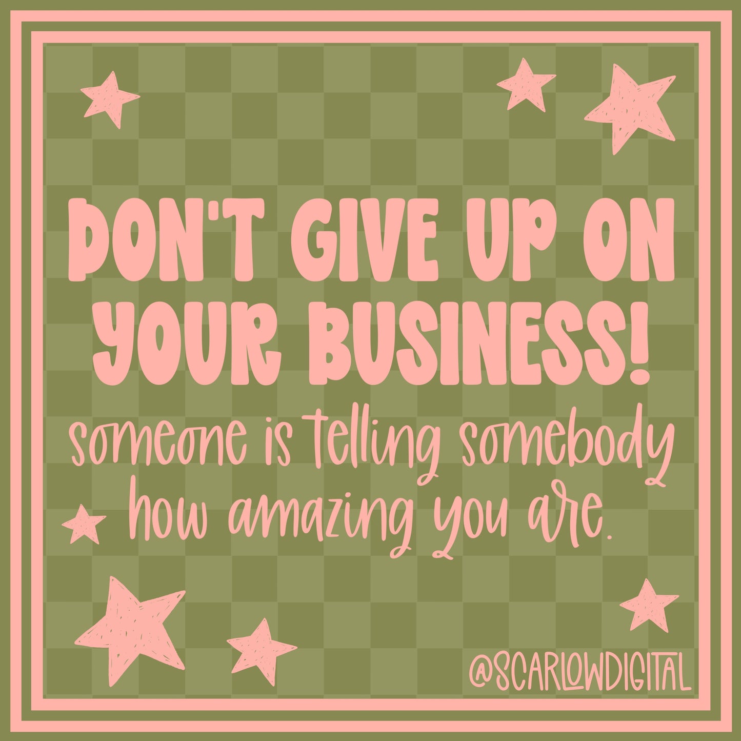Small Business Social Media Post - Pink and Green