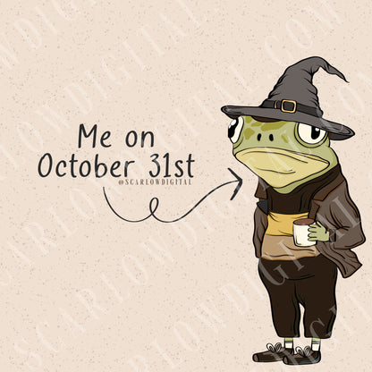 Me on October 31st Social Media Post Digital Design Download