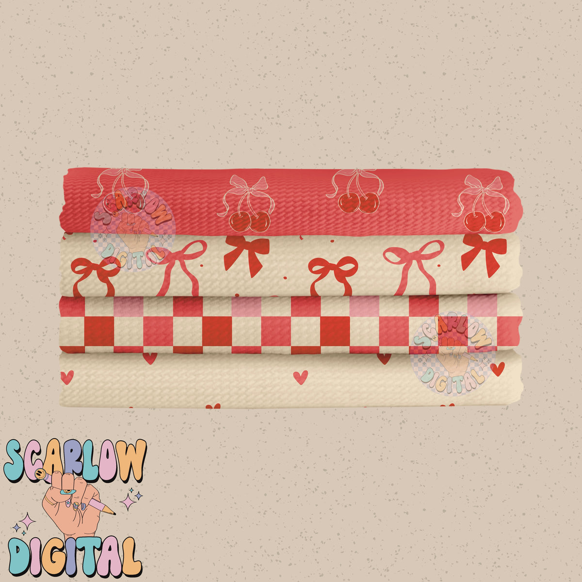 Valentine's Day Seamless Pattern Digital Design Bundle – Scarlow Digital