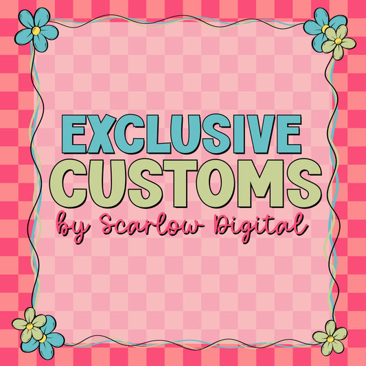 SOLD OUT! Relaunch on May 1st at 3:00 pm CT: Exclusive Custom Design Spot