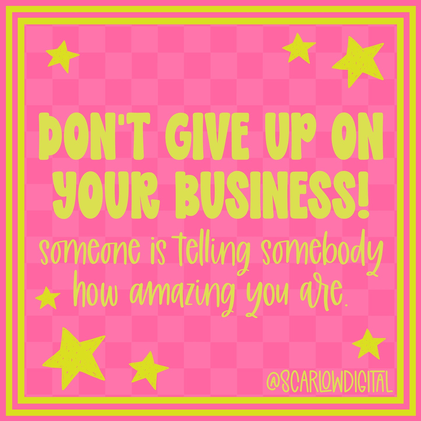 Small Business Social Media Post - Lime and Pink