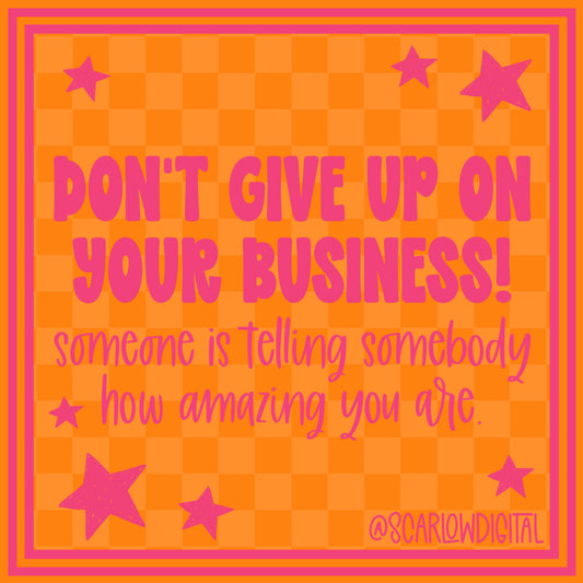 Small Business Social Media Post - Pink and Orange