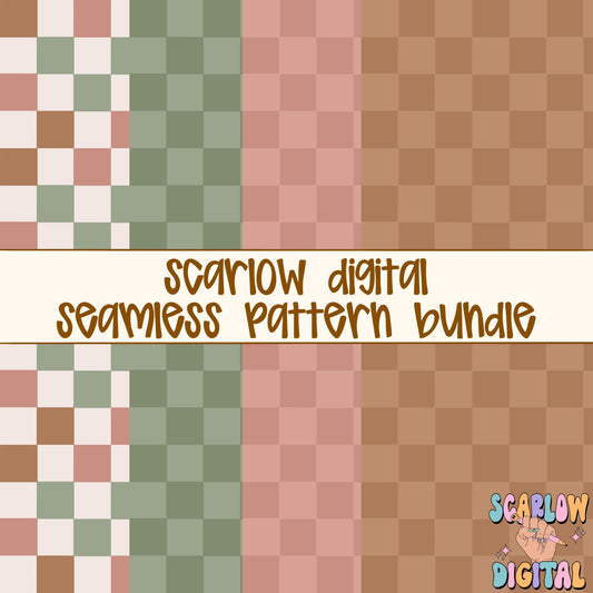 Checkered Seamless Pattern Bundle