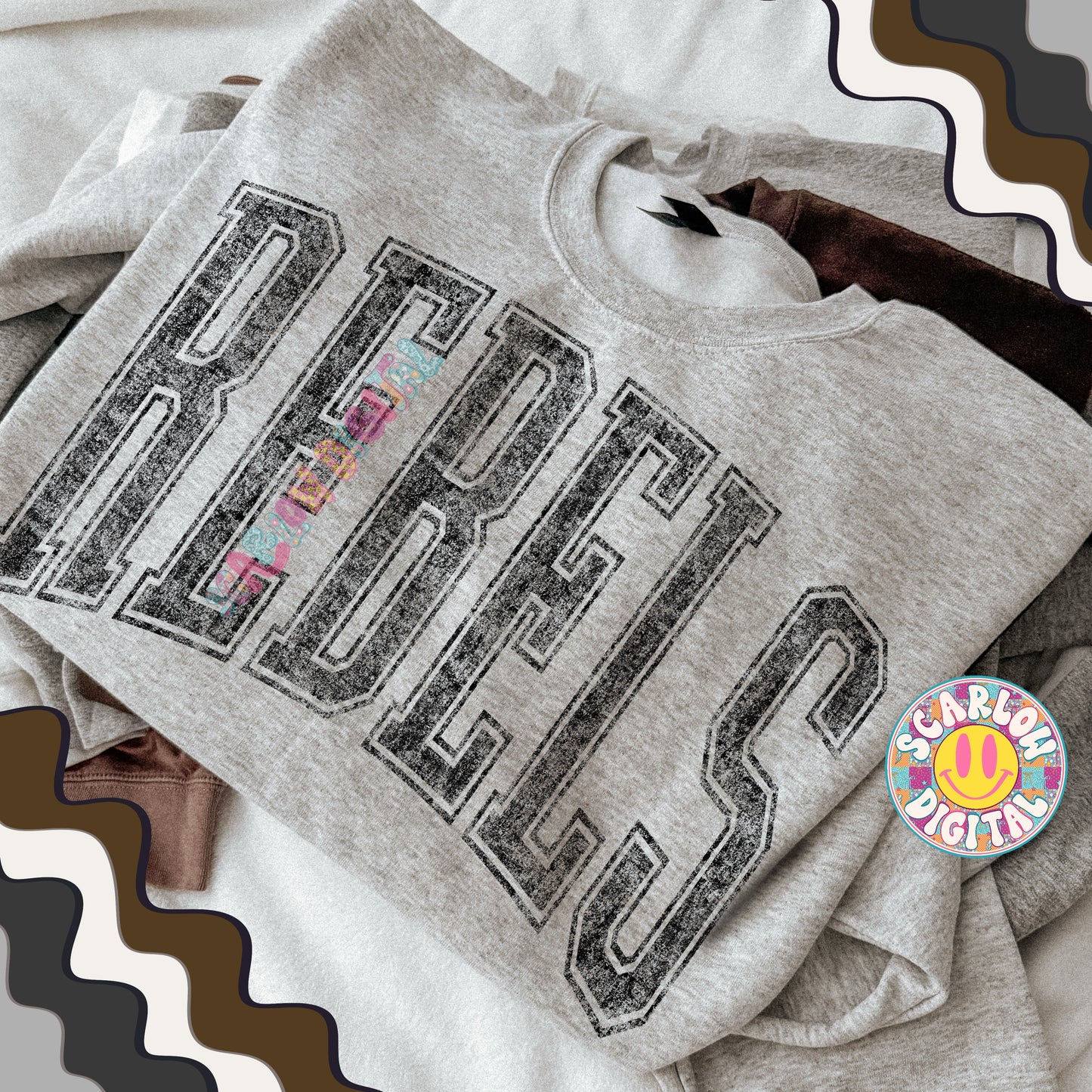 Vintage Rebels PNG Digital Design