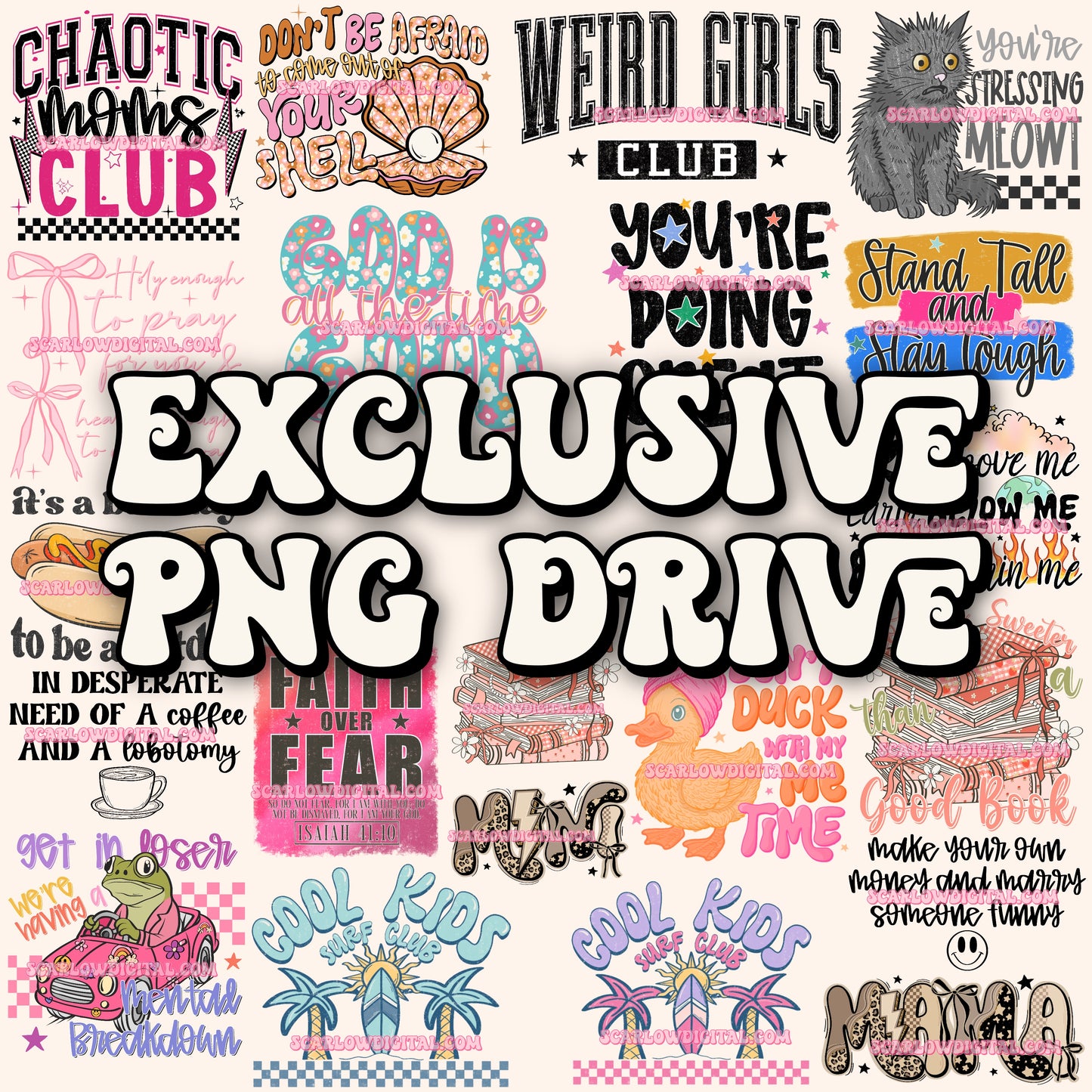Exclusive Google Drive - Includes 20 PNG Designs!