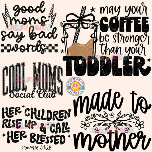 Mini Bundle for Moms PNG Digital Designs