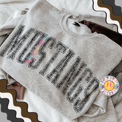 Vintage Mustangs PNG Digital Design