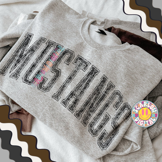 Vintage Mustangs PNG Digital Design