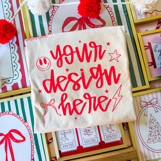 Ivory Comfort Colors Christmas Mockup