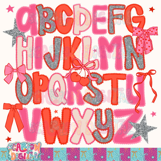 ✨ NEW NEW NEW ✨ Valentine's Day Glitter and Lace Alpha Set + Elements