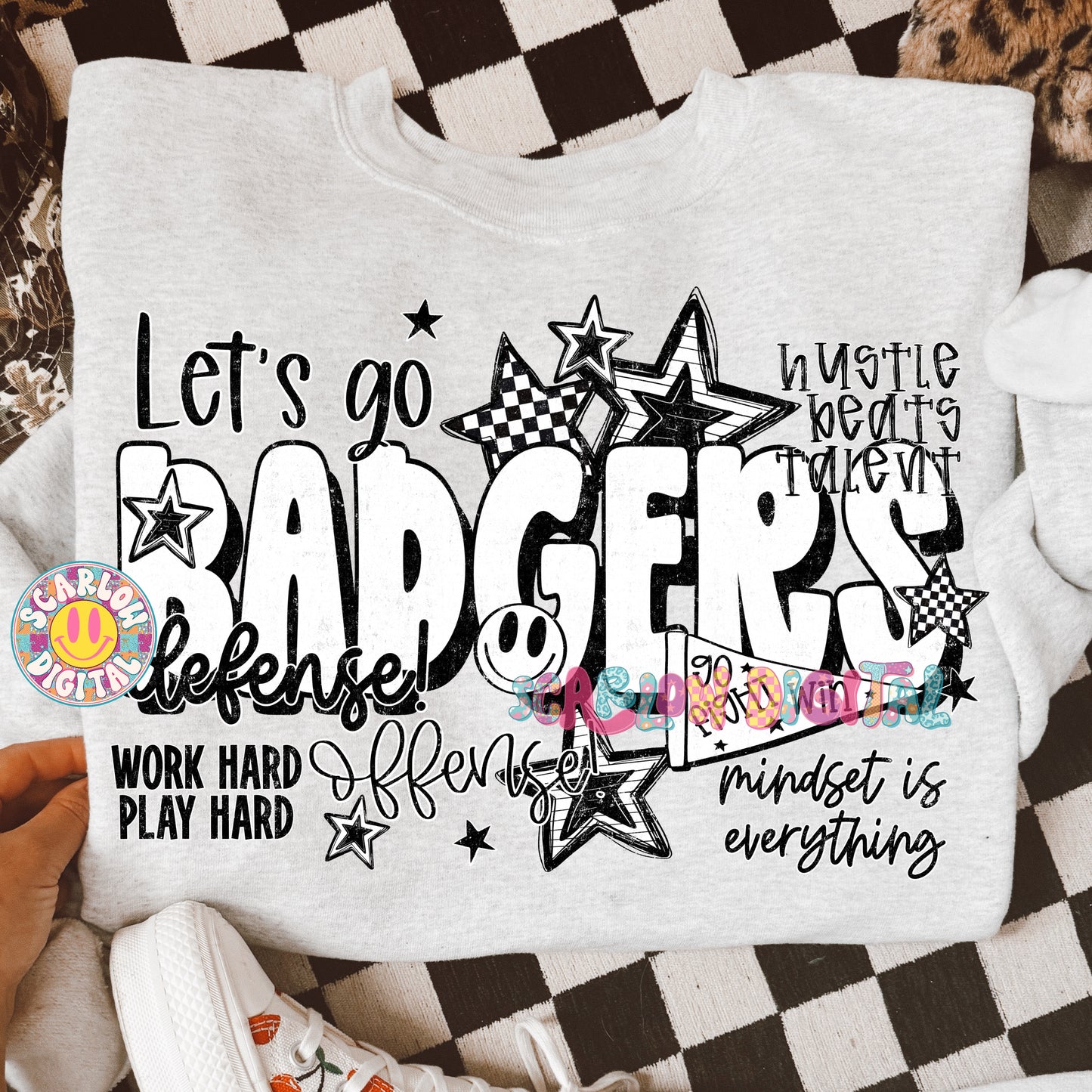 Badgers PNG Digital Design