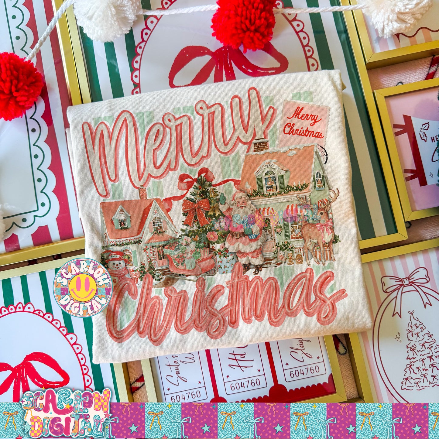 Exclusive - Only Available 7/3: Merry Christmas PNG Digital Design