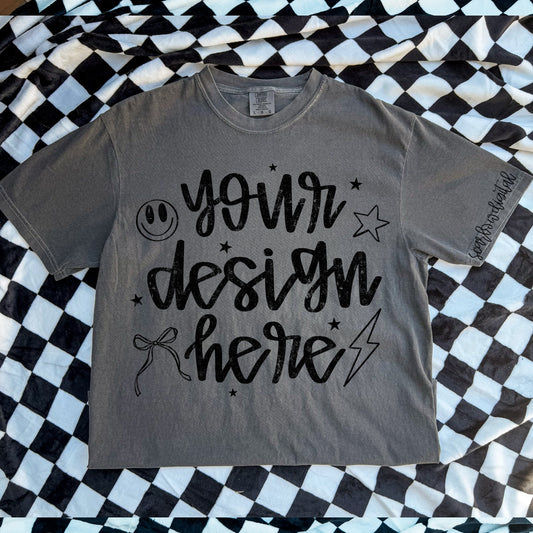 Comfort Colors Pepper Tshirt Mockup