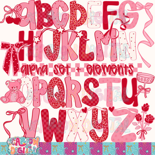 ✨NEW NEW NEW✨ Valentine's Day Alpha Set