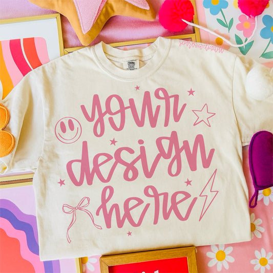 Ivory Comfort Colors Mockup