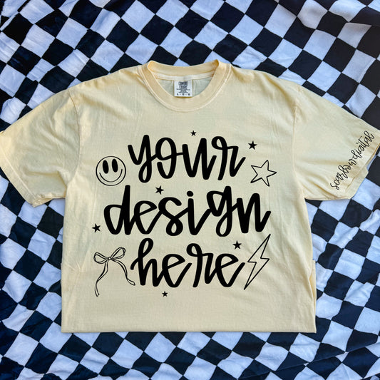 Comfort Colors Butter Tshirt Mockup