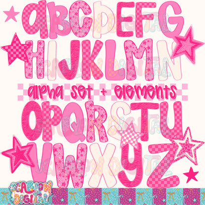 Pink Alpha Set Digital Design