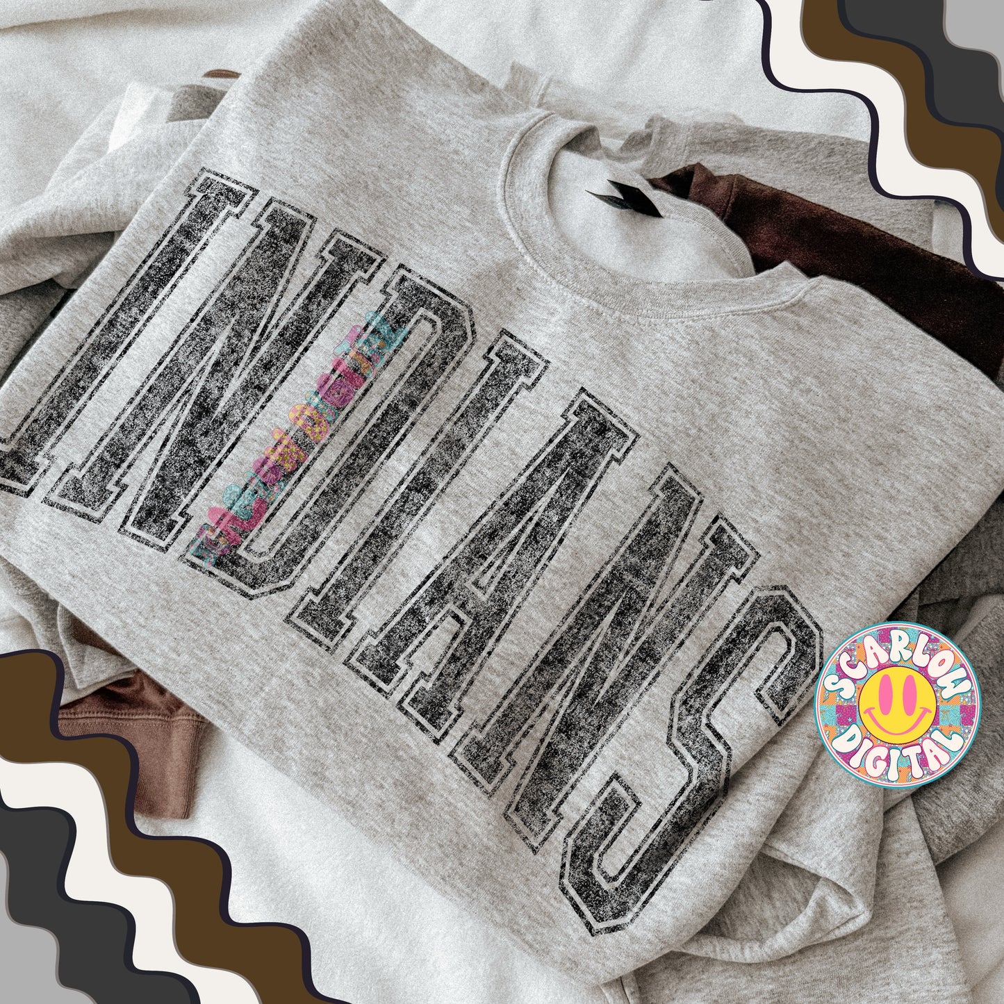 Vintage Indians PNG Digital Design