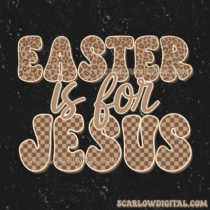 Easter is for Jesus Social Media Graphic Post Digital Design