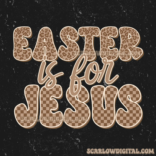 Easter is for Jesus Social Media Graphic Post Digital Design