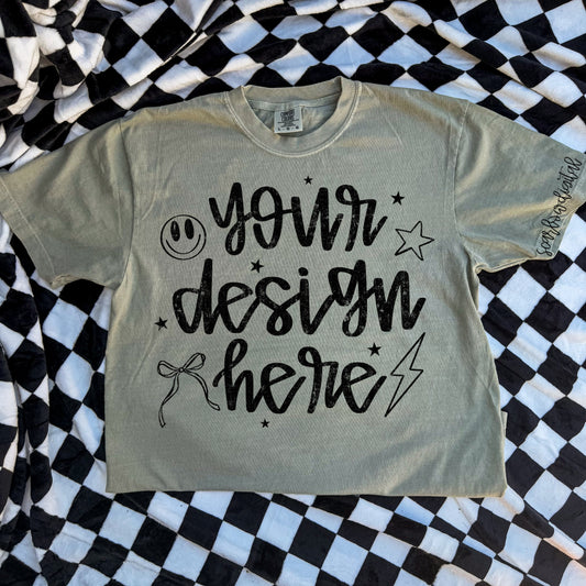 Comfort Colors Sandstone Tshirt Mockup