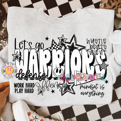 Warriors PNG Digital Design