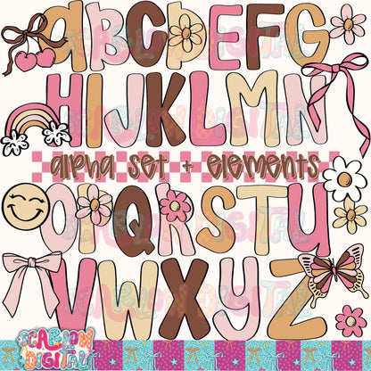 Girl Alpha Set Digital Design