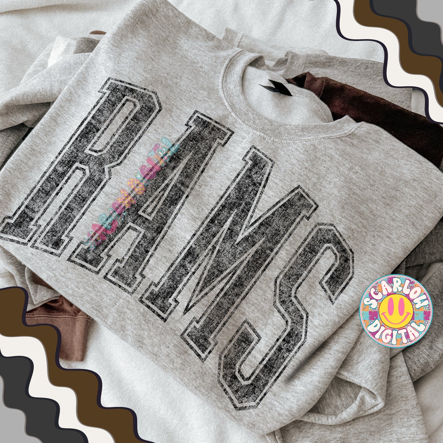 Vintage Rams PNG Digital Design