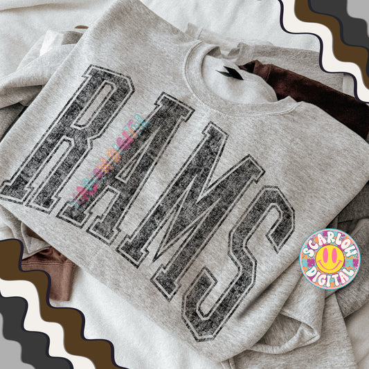 Vintage Rams PNG Digital Design