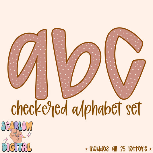 Dots Alphabet Set Digital Design