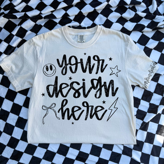 Comfort Colors Ivory Tshirt Mockup