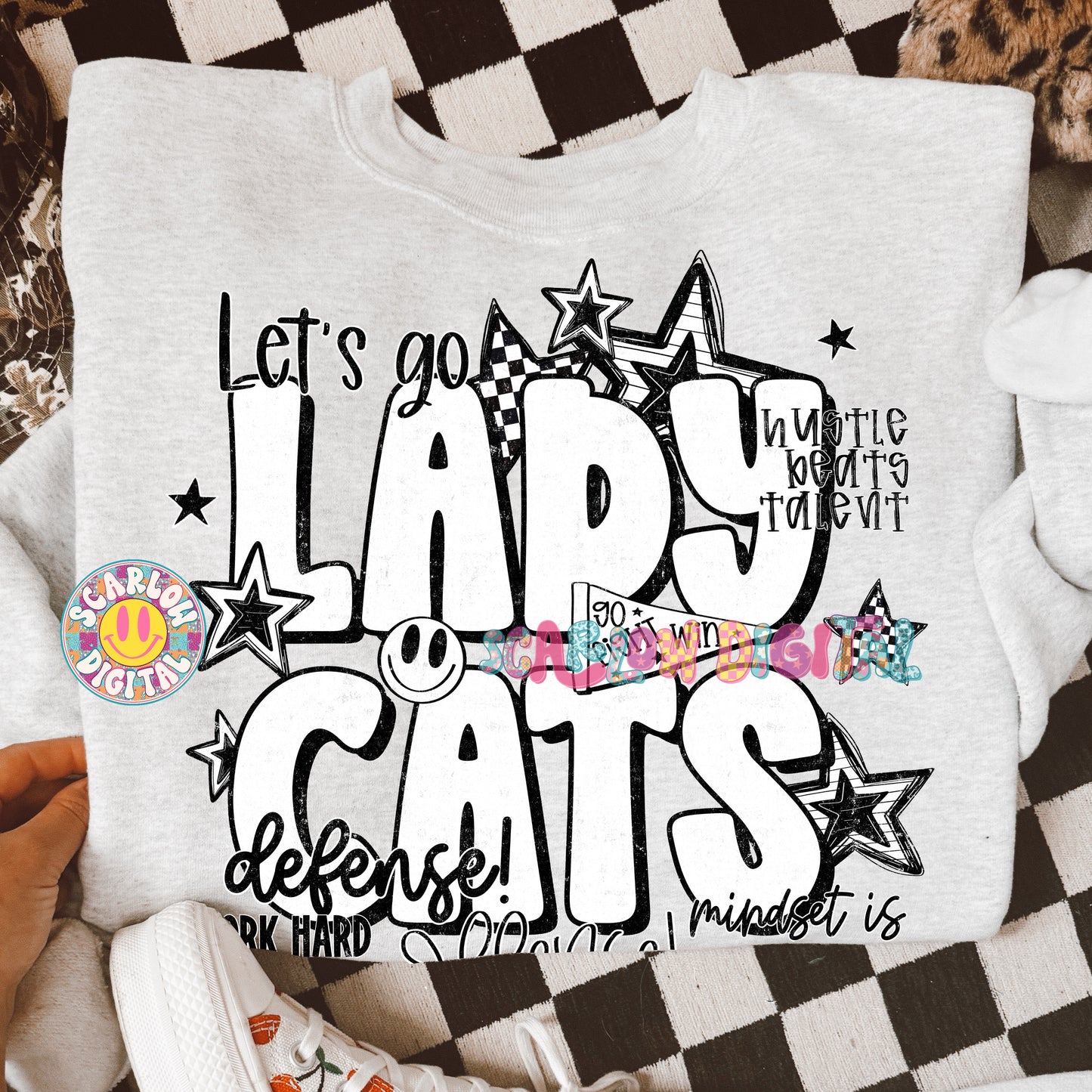 Ladycats PNG Digital Design