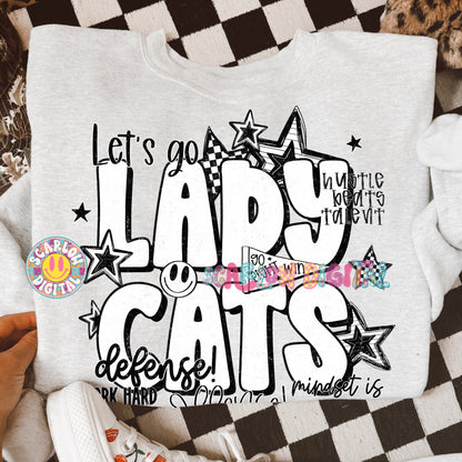 Ladycats PNG Digital Design