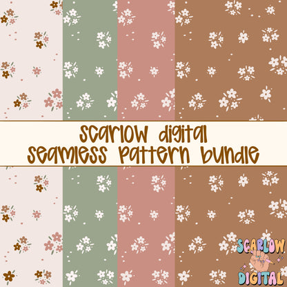 Floral Seamless Pattern Bundle