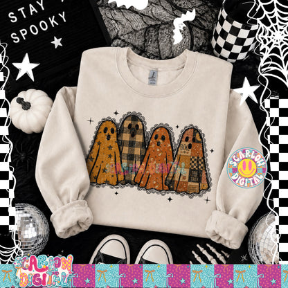 Vintage Ghosts PNG Digital Design
