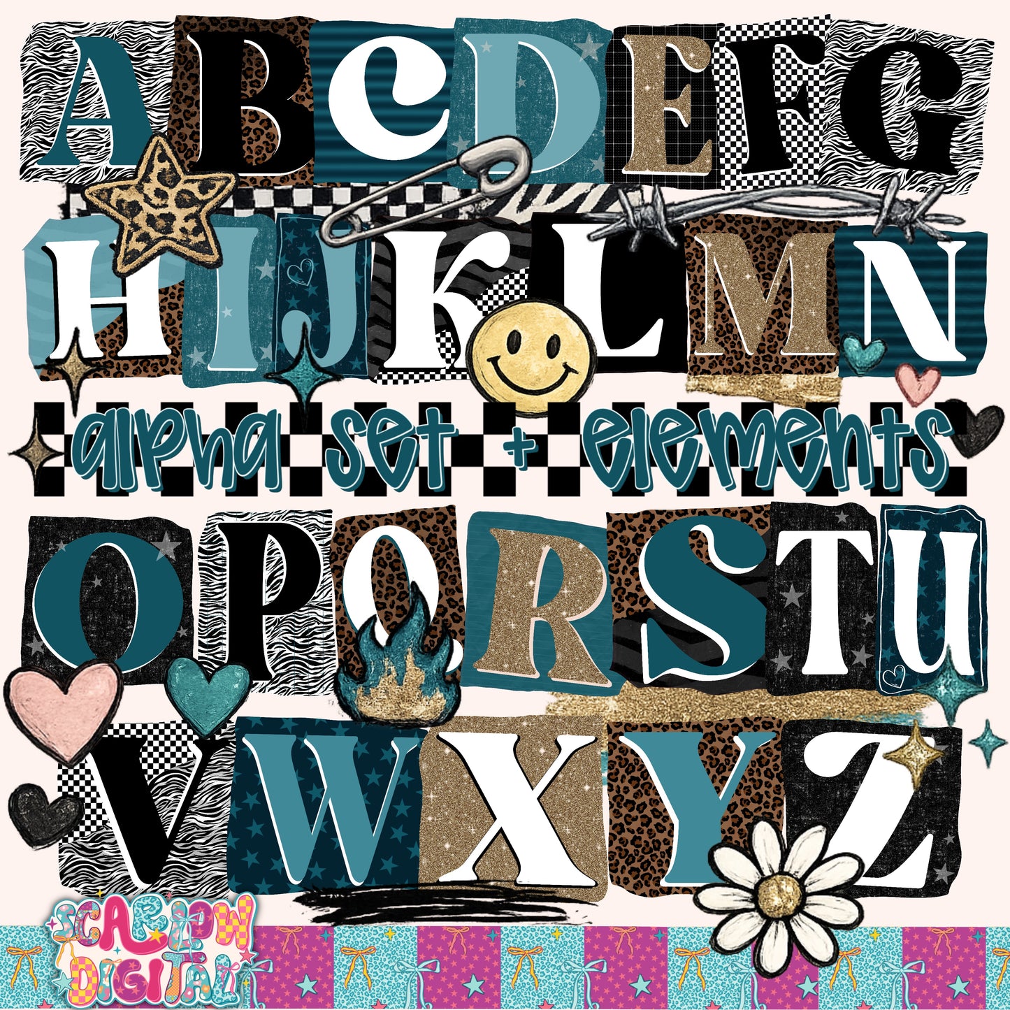 Edgy Alpha Set Digital Design