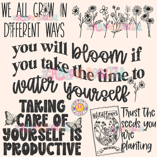 Floral + Nature Mini Bundle PNG Digital Designs